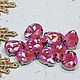 Rhinestones 14/10 mm drops Pink in a frame, Rhinestones, Solikamsk,  Фото №1