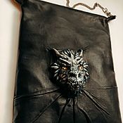 Сумки и аксессуары handmade. Livemaster - original item 3D Genuine leather bag on a chain 