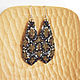 Order Beaded earrings with snake print; Snake Earrings. Handmade by Svetlana Sin. Livemaster. . Earrings Фото №3