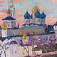  "Троице-Сергиева лавра на закате". Картины. Яна Литвиненко. Интернет-магазин Ярмарка Мастеров.  Фото №2
