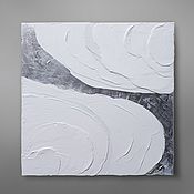 Картины: Абстракция картина "Юпитер" в технике fluid art