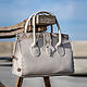 Thick Cowhide bag with embossed design / Assorted Colors. Valise. Febe-handmade. Online shopping on My Livemaster.  Фото №2