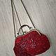 Felted bag with clasp, set with wallet. Clasp Bag. Favorite heat Natalia. My Livemaster. Фото №5