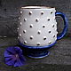 Mug with pimples, painting and gilding, Mugs and cups, Bobrov,  Фото №1