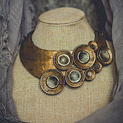 Украшения handmade. Livemaster - original item Necklace-hryvnia (bib-necklace, collar-necklace). Handmade.