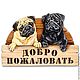 Панно «Мопс». Таблички. Корнеева Мария. Ярмарка Мастеров.  Фото №6