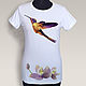 Hummingbird T-Shirt. T-shirts. decades. Online shopping on My Livemaster.  Фото №2