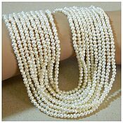 Материалы для творчества handmade. Livemaster - original item No№165 - Natural white pearls. thread. Handmade.