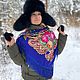 Шапка-ушанка черный песец в русском стиле. Шапка-ушанка. Одежда с русской душой 'Rus_dress' (dressalarusse). Ярмарка Мастеров.  Фото №4