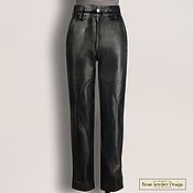 Одежда handmade. Livemaster - original item Nila trousers made of genuine leather/suede (any color). Handmade.