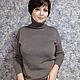Dilara sweater (merino Italy). Sweaters. Оксана Акимова Вязание на заказ. My Livemaster. Фото №4