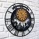 'Petersburg' large metal wall clock with pendulum. Watch. Original wall clocks. My Livemaster. Фото №5