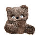  Котенок Тедди игрушка из натурального меха норки. Новогодние сувениры. Holich Toys Наталья Холкина. Интернет-магазин Ярмарка Мастеров.  Фото №2