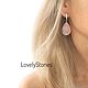 Earrings rose quartz silver, large earrings with pink quartz silver. Earrings. LovelyStones. Online shopping on My Livemaster.  Фото №2