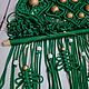 Xmas macrame wall hanging/Настенное макраме Новогодняя ёлочка. Елки. Yulia Dholakia. Ярмарка Мастеров.  Фото №4