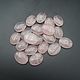 Quartz pink oval flat bead 15h20 mm and 13h18 mm. Beads1. Zhemchuzhina. Интернет-магазин Ярмарка Мастеров.  Фото №2