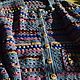 Clothing. Sweatshirts and sweaters. cardigans. Fair masters - handmade. Knitted cardigan. Cardigan knitted `Rowan`.Bomber. Blue, Burgundy.Handmade. Shop masters of Dominica.
