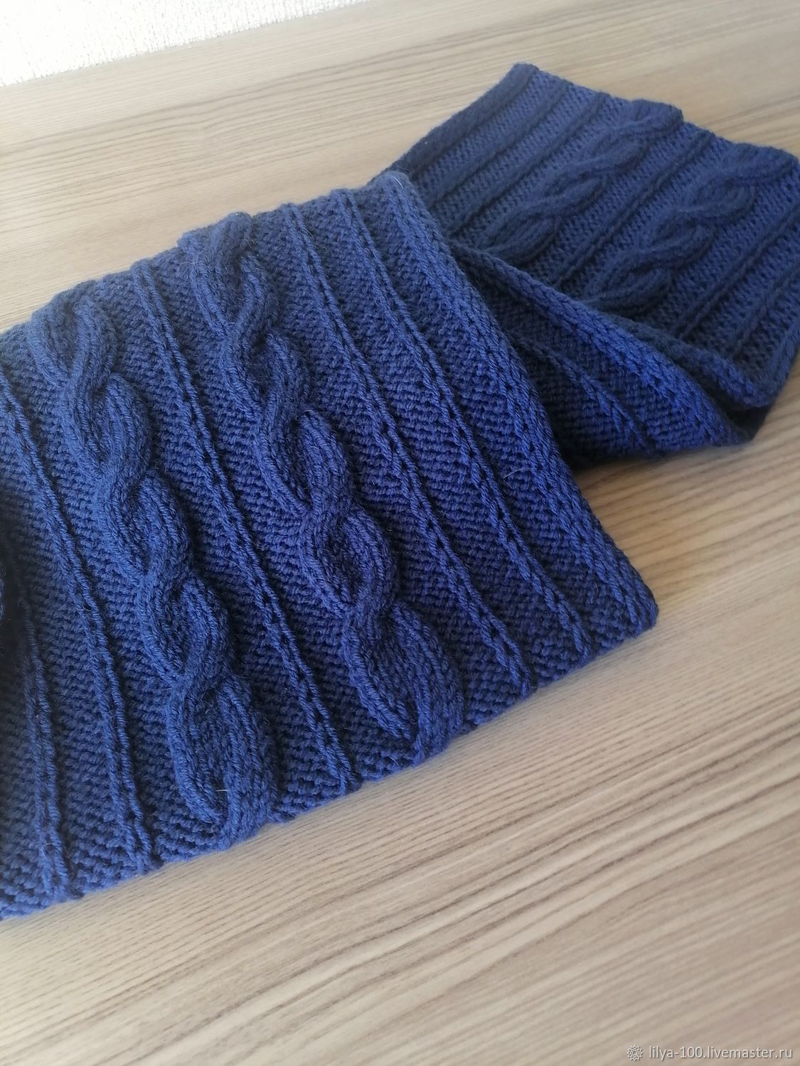 Снуд вязаный в два оборота. Снуд с косами. в интернет-магазине на ...