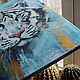 White Tiger interior painting. Pictures. positive picture Helena Gold. My Livemaster. Фото №5