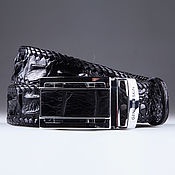 Аксессуары handmade. Livemaster - original item Crocodile leather belt IMA3080B. Handmade.