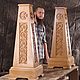 Заказать Подставки (тумбы) резные для запрестольных икон, креста или хоругвей. Иконостасная мастерская (kivot-studio). Ярмарка Мастеров. . Тумбы Фото №3