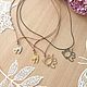 Подвеска "Кошечка" на кожаном шнуре, подарок для девочки. Подвеска. Gleamnight jewelry. Ярмарка Мастеров.  Фото №6