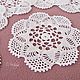 Openwork napkins - coasters (set of 6 PCs.). Swipe. Cross stitch and beads!. My Livemaster. Фото №8