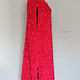 Red knitted sleeveless coat' Vamp Woman'. Coats. vyazanaya6tu4ka. My Livemaster. Фото №5