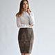Brown skirt with slit, Skirts, Novosibirsk,  Фото №1