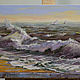 Order A small oil painting with a wave. Seascape. pirogov-maxim. Livemaster. . Pictures Фото №3
