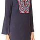 Copy of Copy of Womens embroidered tunic style Boho ЖР3-85, Blouses, Temryuk,  Фото №1