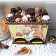 Double tea house "Chocolate" with miniature, Doll houses, Moscow,  Фото №1