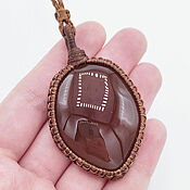Украшения handmade. Livemaster - original item Brown carnelian pendant natural stone brown carnelian sarder. Handmade.