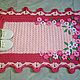 Order Rectangular Multicolored Knitted Cord Rug Floral. knitted handmade rugs (kovrik-makrame). Livemaster. . Carpets Фото №3