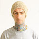Order Hat beanie from hemp, natural color. Hemp bags and yarn | Alyona Larina (hempforlife). Livemaster. . Caps Фото №3