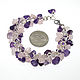Bracelet stones rose quartz and amethyst. Bead bracelet. krasota-prirody. Online shopping on My Livemaster.  Фото №2