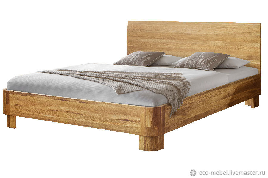 Двуспальные кровати из дерева