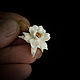 Daffodil Earrings. Mammoth ivory. Earrings. AleksRossi. My Livemaster. Фото №5
