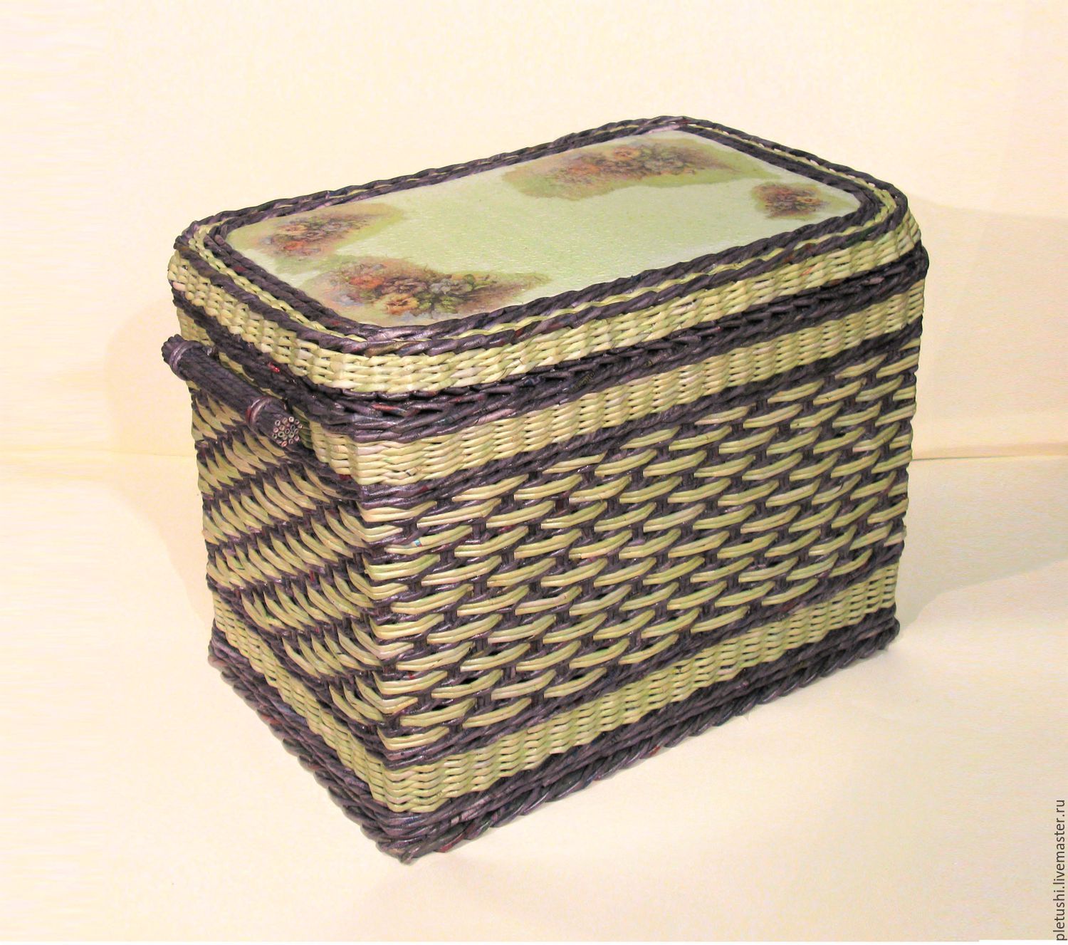 Короб плетеный из лозы,для хранения(корзина,лоток,ящик)