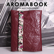 Канцелярские товары handmade. Livemaster - original item AROMABOOK (Bordeaux) - folder for perfumer, A4.. Handmade.