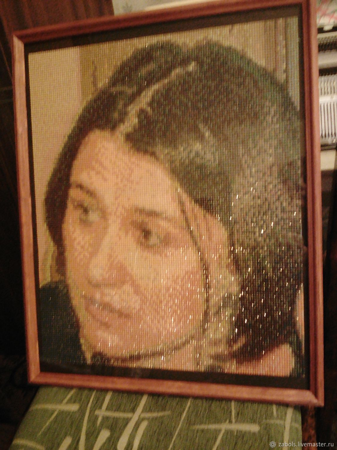 Портрет из алмазной мозаики по фото на заказ