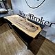 Стол-река из слэба карагача с эпоксидной смолой 180х80 см. Столы. WoodBroker. Ярмарка Мастеров.  Фото №5