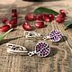 Заказать Серьги с гранатом из серебра. GAMMA jewelry. Ярмарка Мастеров. . Серьги классические Фото №3