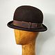 Felt bowler hat ' Chocolate', Bowler hat, St. Petersburg,  Фото №1
