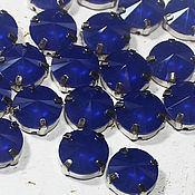 Материалы для творчества handmade. Livemaster - original item Rivoli rhinestones 12 mm Blue Sapphire Lacquer. Handmade.