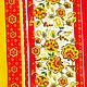 Вафельные полотенца Хохломская роспись. Полотенца. «Кухонный текстиль и прочее». Ярмарка Мастеров.  Фото №5