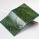Order Passport cover made of genuine leather Green Fern. Two Starlings. Livemaster. . Passport cover Фото №3