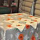 Order Set of tablecloth and napkins with embroidery 'Poppy'. Olga Lado. Livemaster. . Tablecloths Фото №3