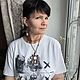 Серьги кресты "Сиренити" жемчуг, дымчатый кварц. Серьги классические. Svetlana Revina. Ярмарка Мастеров.  Фото №9