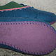 Felted Slippers ' On the Anniversary..!'. Slippers. Nadezda-L. My Livemaster. Фото №6